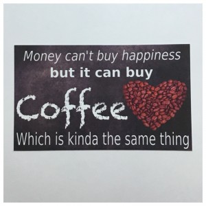 Coffee Happiness Sign Door Tin/Plastic Wall Plaque Kitchen Bean Cup Cafe    292214575470